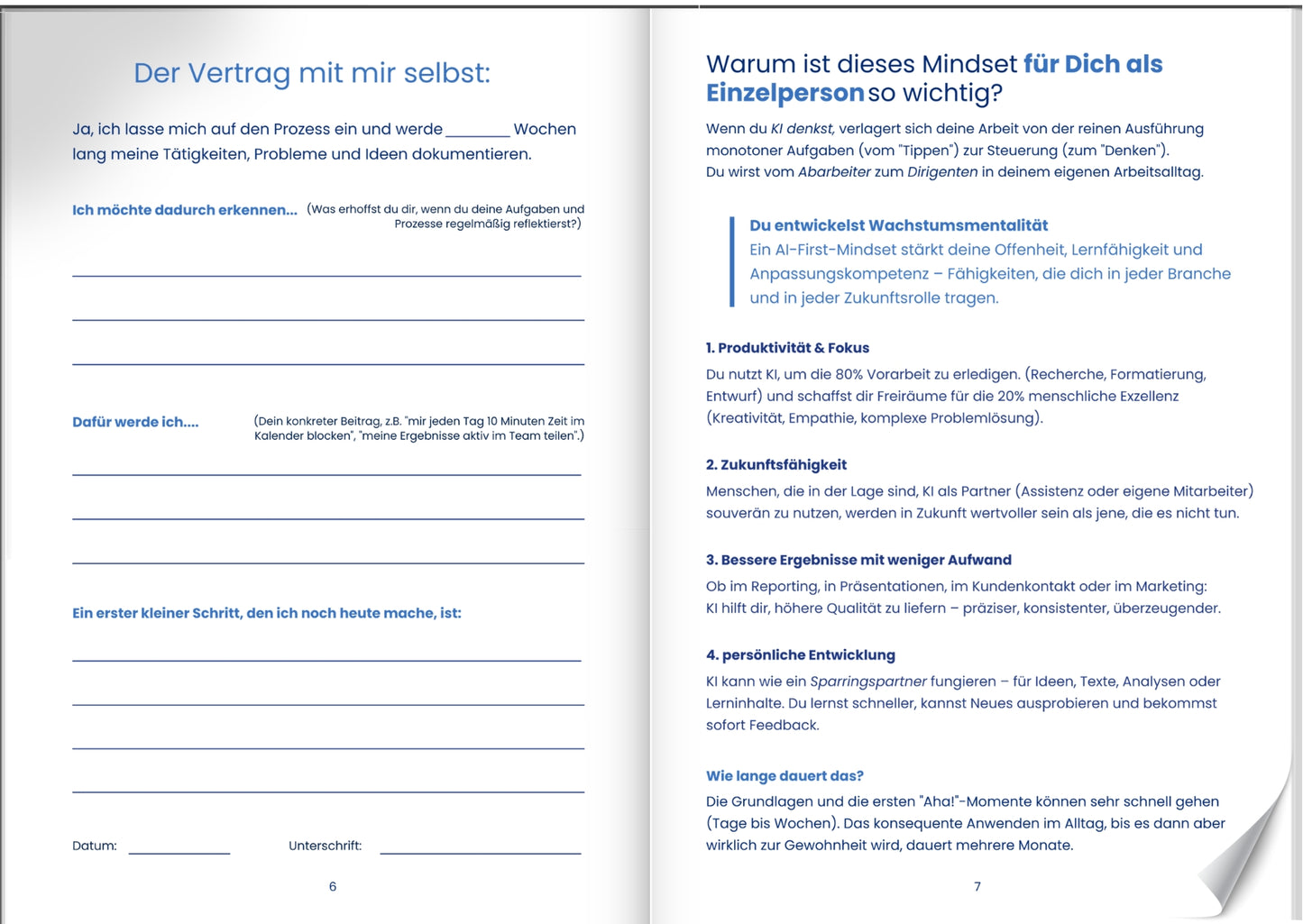AI-First Logbuch - 6-Wochen-Arbeitsbuch - für Unternehmen und Einzelpersonen - Vorbestellung - Auflage 2