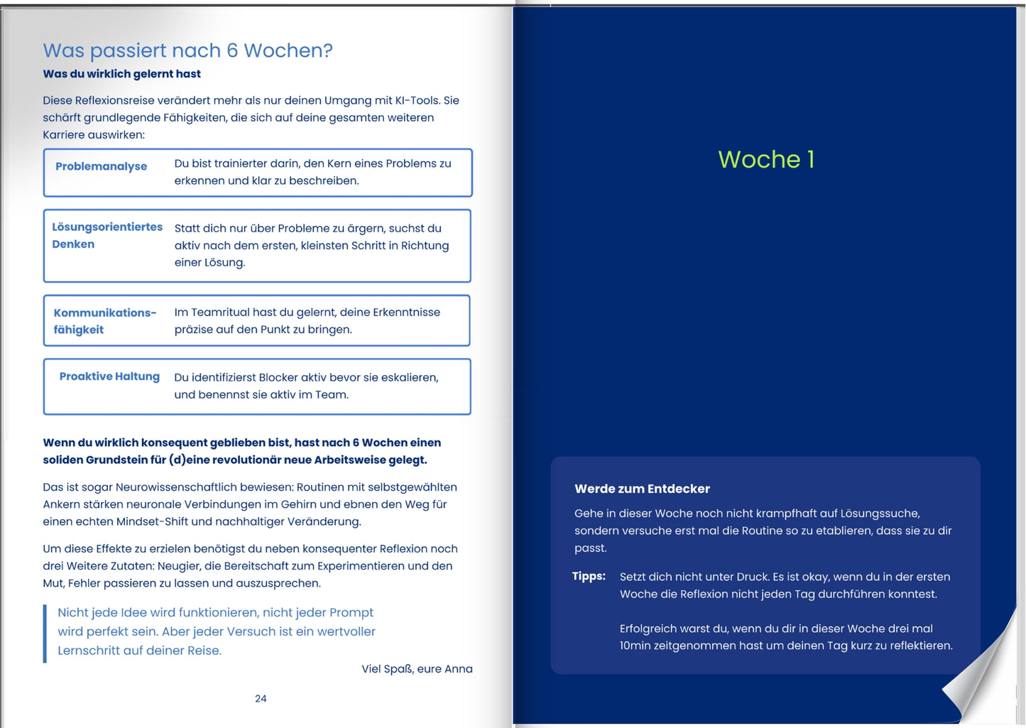 AI-First Logbuch - 6-Wochen-Arbeitsbuch - für Unternehmen und Einzelpersonen - Vorbestellung - Auflage 2